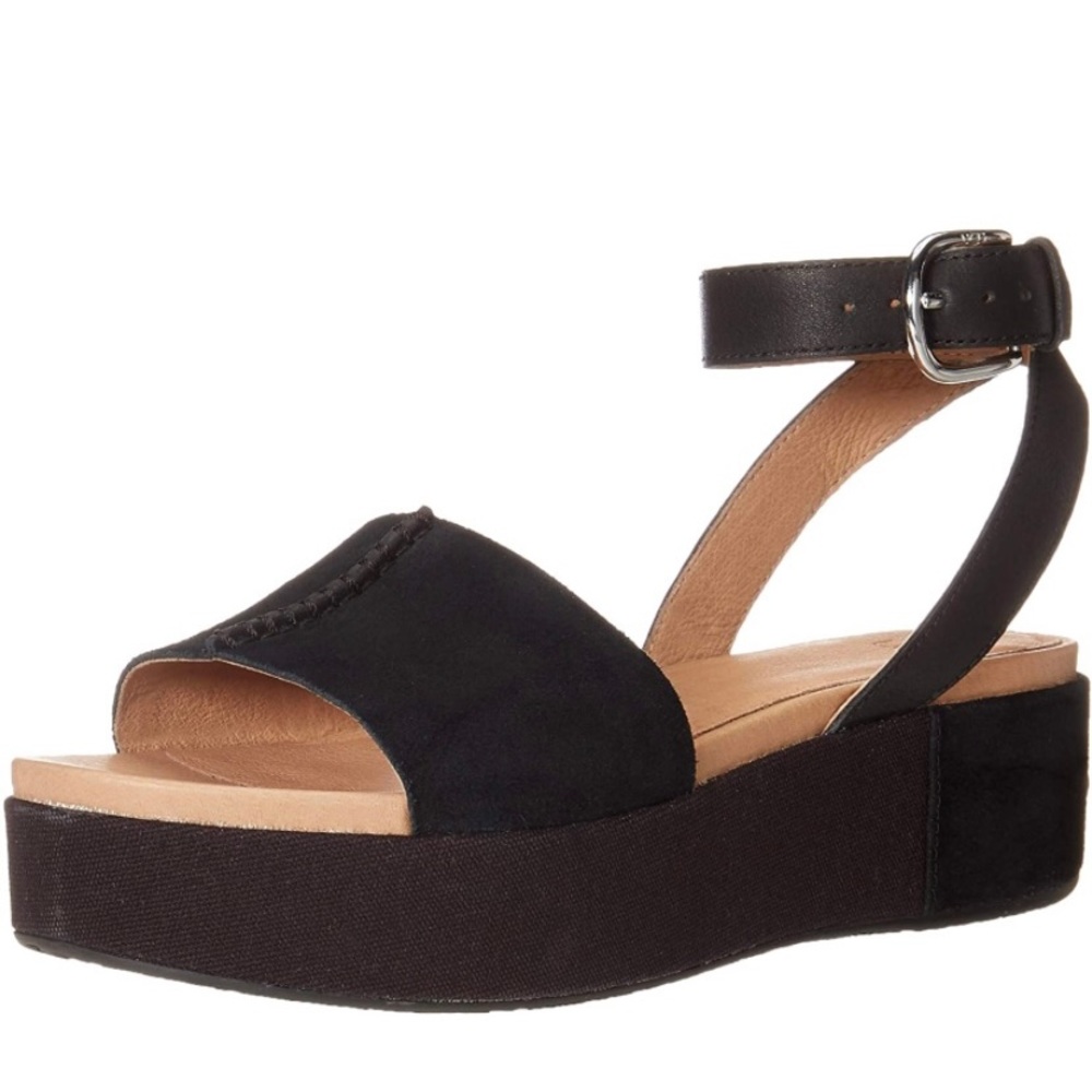 Black Ugg Chapala Wedge Sandals